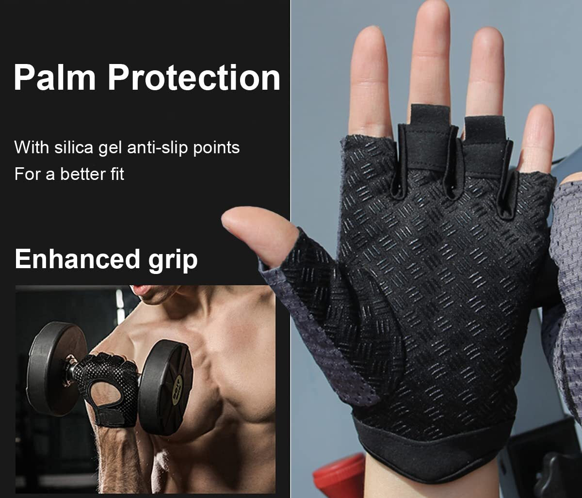 Guantes De Gym Para Hombre Y Mujer Guantes Gimnasio Ejercicio Y Entrenamientoo