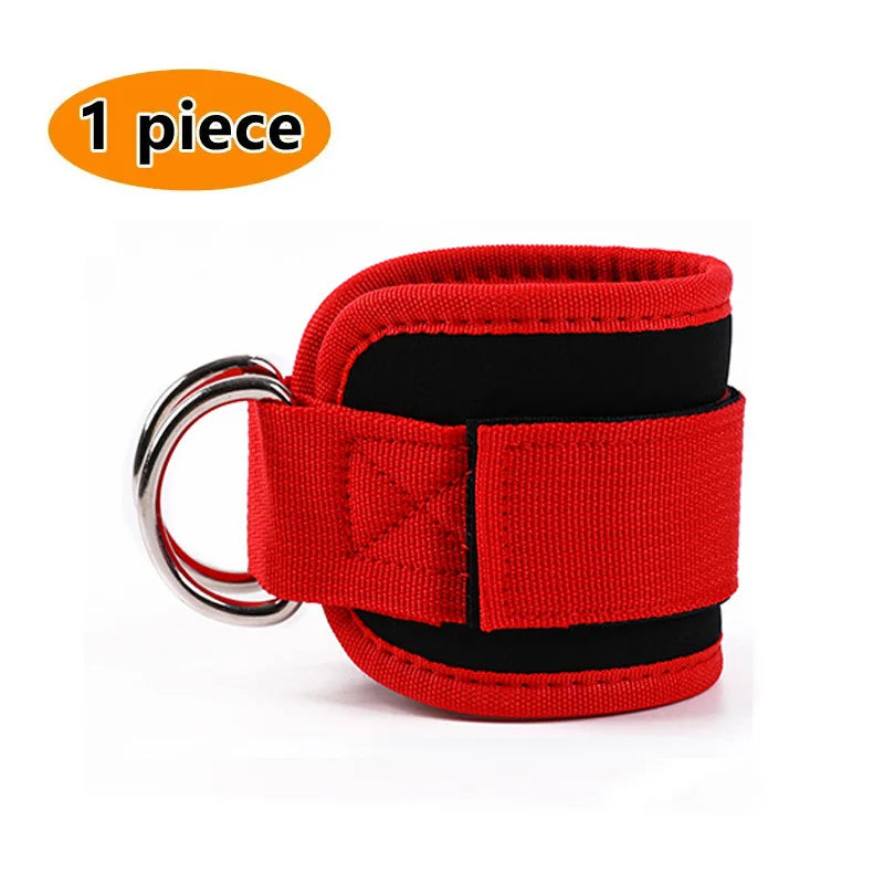 Fitness Ankle Straps Adjustable D-Ring Support Cuffs Gym Leg Strength Workouts Pulley with Buckle Sports Guard Safety Abductors