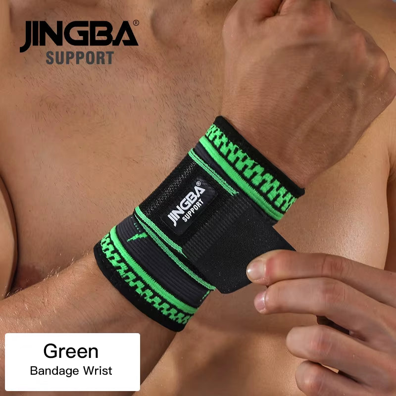 1PCS Football Ankle Support+Basketball Knee Pad Elbow Brace Support Protector +Wristband Boxing Hand Wrap Support