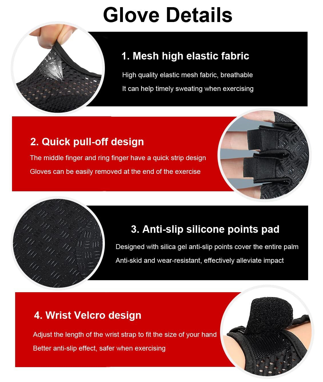 Guantes De Gym Para Hombre Y Mujer Guantes Gimnasio Ejercicio Y Entrenamientoo