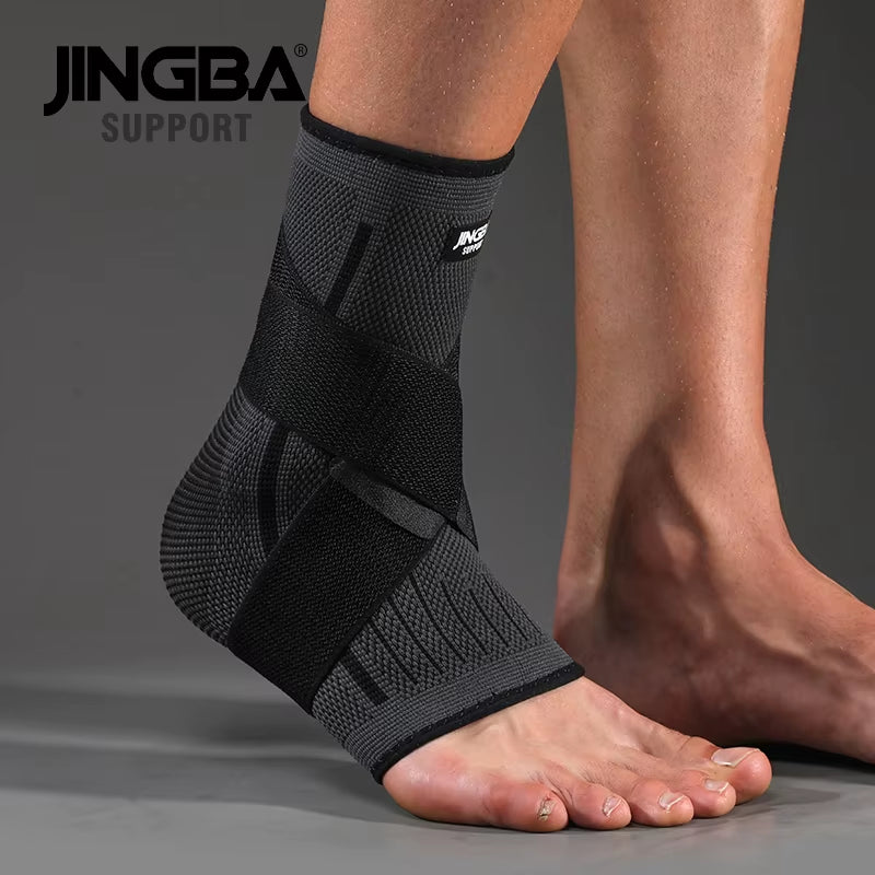 1PCS Football Ankle Support+Basketball Knee Pad Elbow Brace Support Protector +Wristband Boxing Hand Wrap Support
