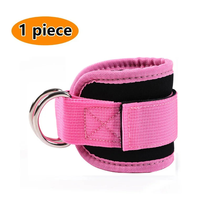 Fitness Ankle Straps Adjustable D-Ring Support Cuffs Gym Leg Strength Workouts Pulley with Buckle Sports Guard Safety Abductors