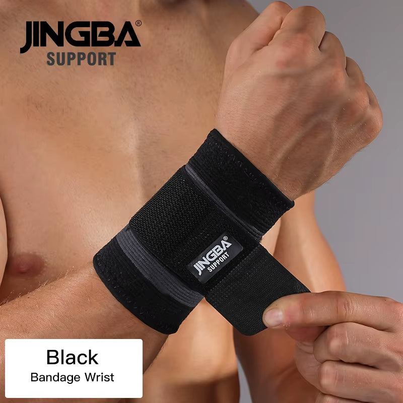 1PCS Football Ankle Support+Basketball Knee Pad Elbow Brace Support Protector +Wristband Boxing Hand Wrap Support