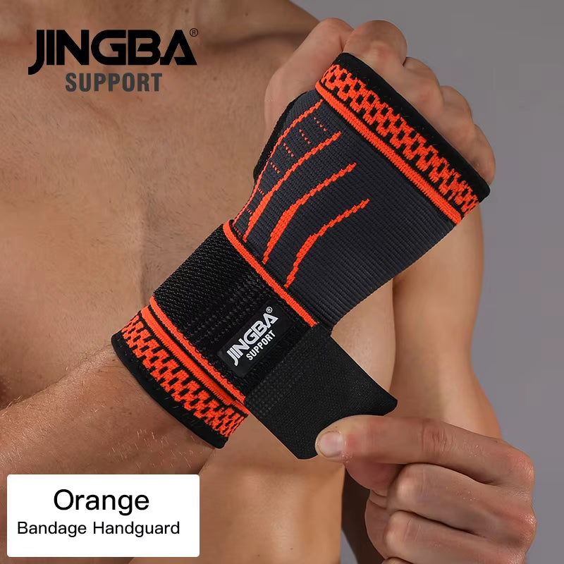 1PCS Football Ankle Support+Basketball Knee Pad Elbow Brace Support Protector +Wristband Boxing Hand Wrap Support