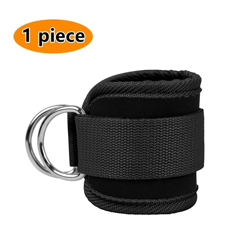 Fitness Ankle Straps Adjustable D-Ring Support Cuffs Gym Leg Strength Workouts Pulley with Buckle Sports Guard Safety Abductors