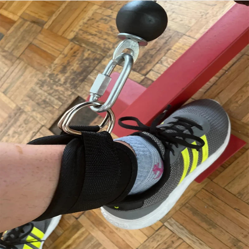Fitness Ankle Straps Adjustable D-Ring Support Cuffs Gym Leg Strength Workouts Pulley with Buckle Sports Guard Safety Abductors