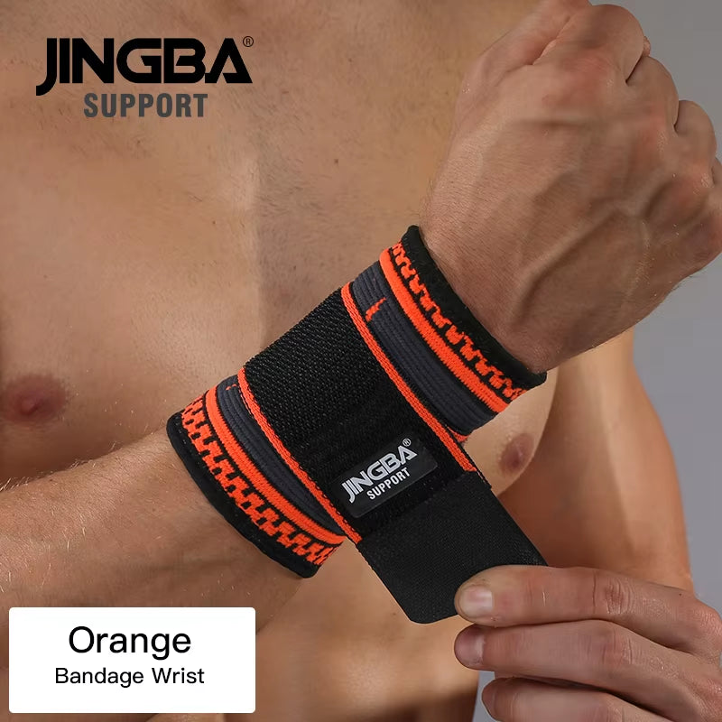 1PCS Football Ankle Support+Basketball Knee Pad Elbow Brace Support Protector +Wristband Boxing Hand Wrap Support