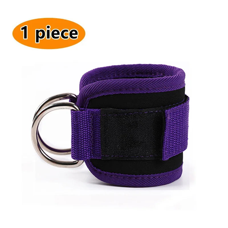 Fitness Ankle Straps Adjustable D-Ring Support Cuffs Gym Leg Strength Workouts Pulley with Buckle Sports Guard Safety Abductors
